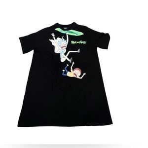 Rick and Morty Adult Swim Tshirt Black SzL Unisex